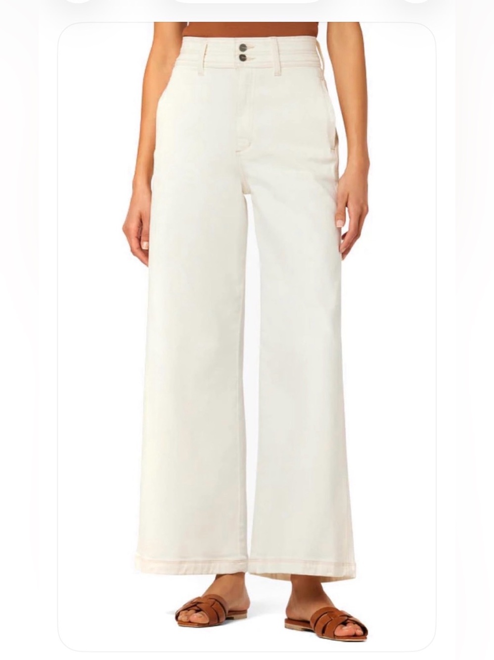 Joe's Jeans Allana High-Rise Wide-Leg Ankle Jean | Size 30